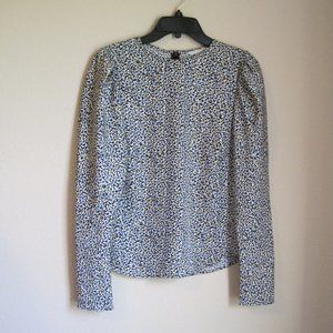 H&M puff long sleeve top sz M
